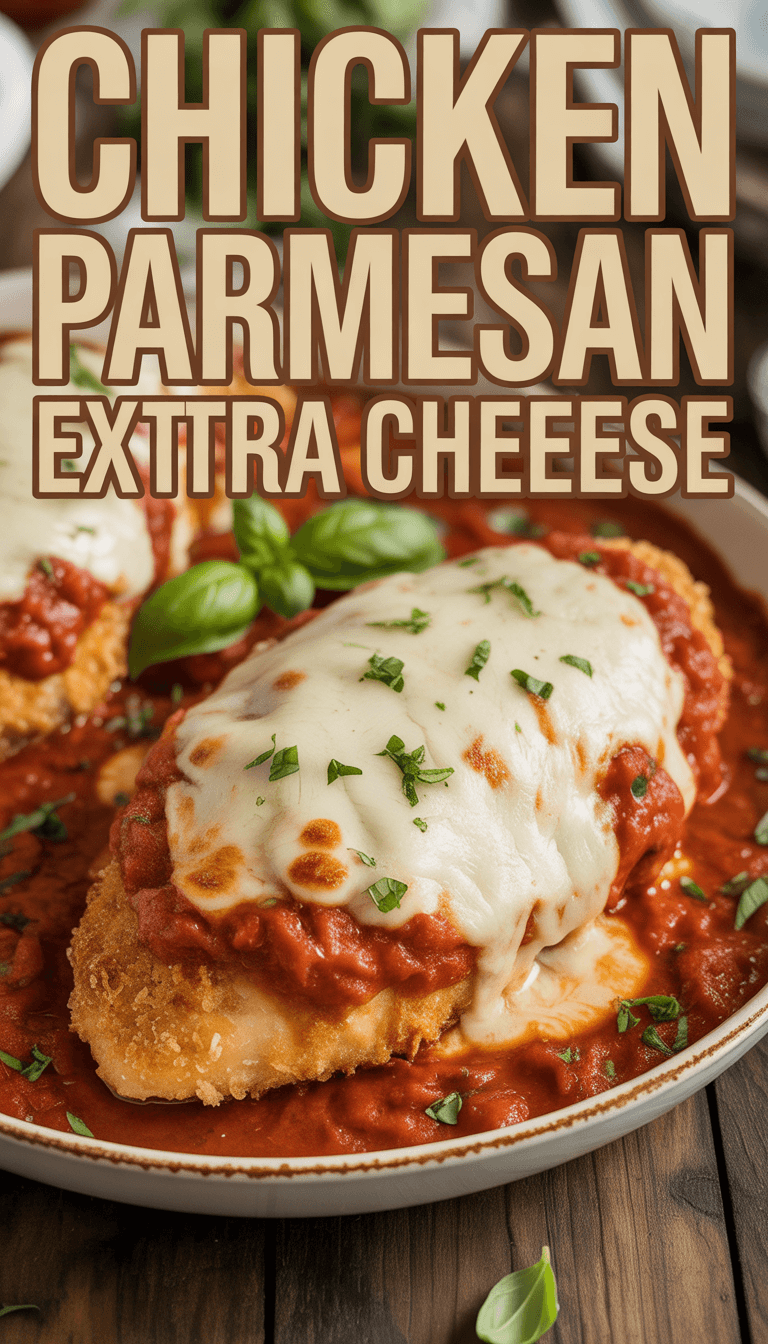 Chicken Parmesan with Extra Cheese