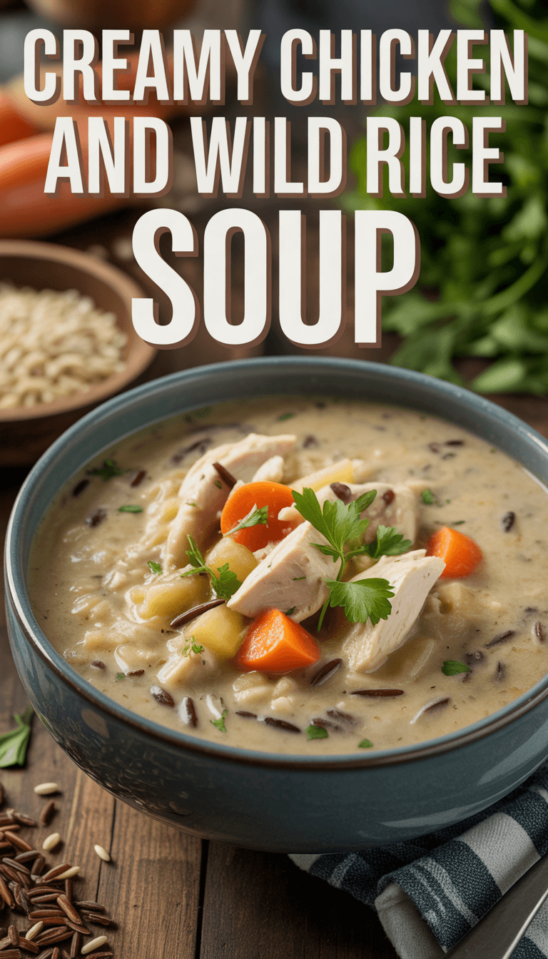 Creamy Chicken and Wild Rice Soup - Family Style