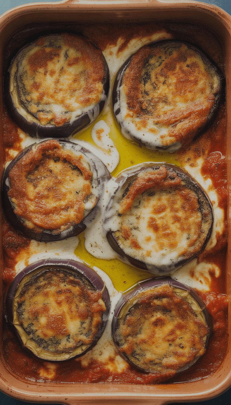 Eggplant Parmesan with Extra Cheese