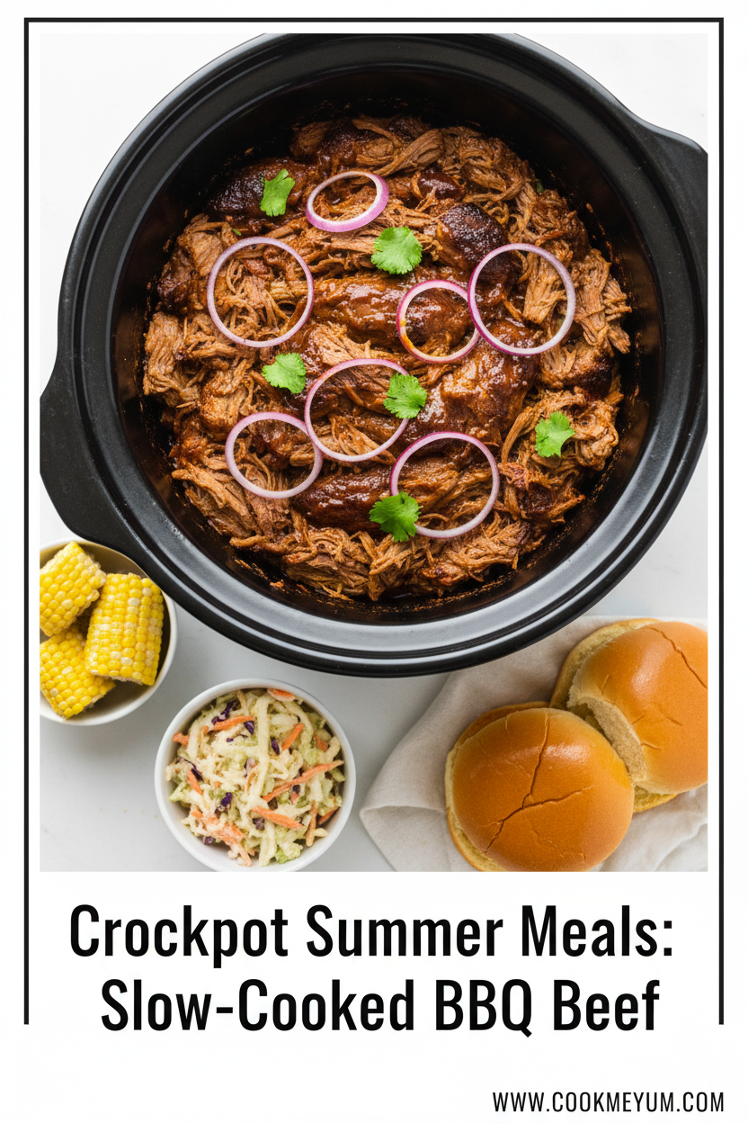 Crockpot Summer Meals: Slow-Cooked BBQ Beef