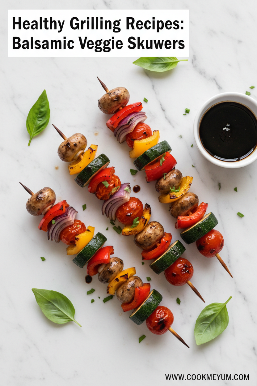 Healthy Grilling Recipes: Balsamic Veggie Skewers