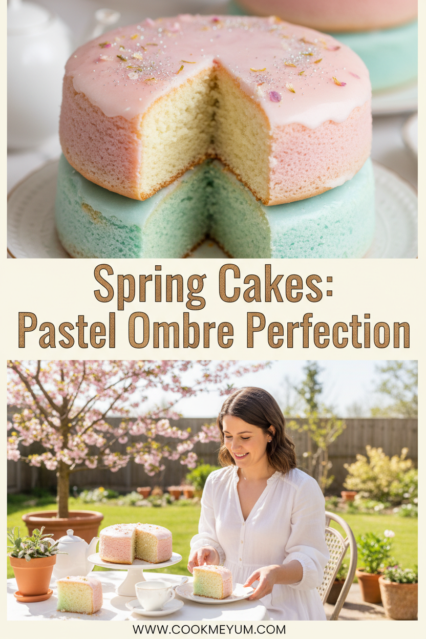 Spring Cakes: Pastel Ombre Perfection