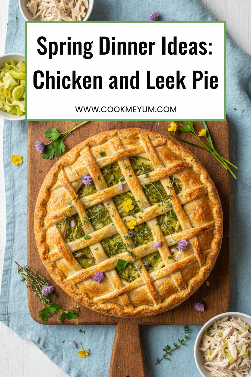 Spring Dinner Ideas: Chicken and Leek Pie
