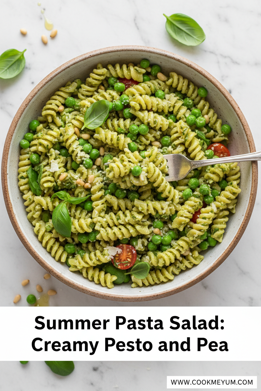 Summer Pasta Salad: Creamy Pesto and Pea
