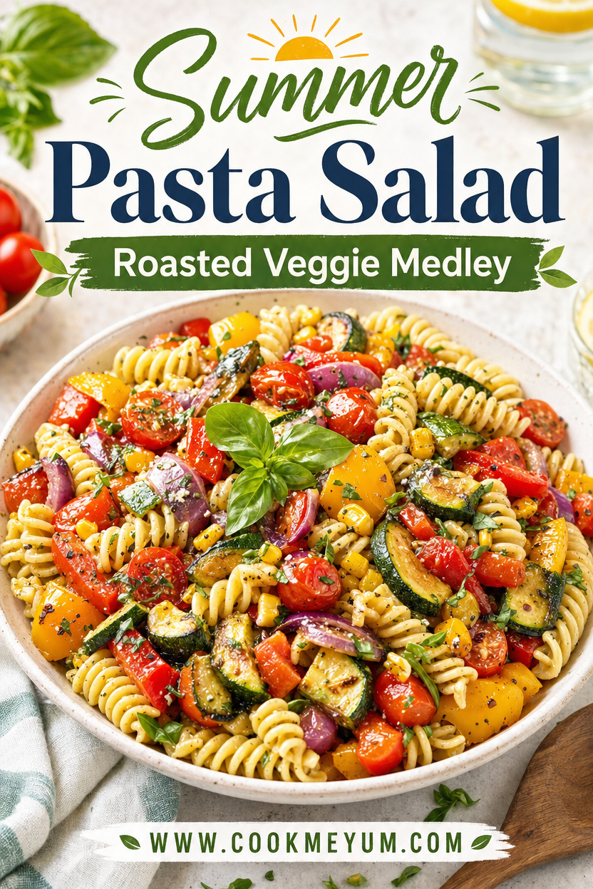 Summer Pasta Salad: Roasted Veggie Medley