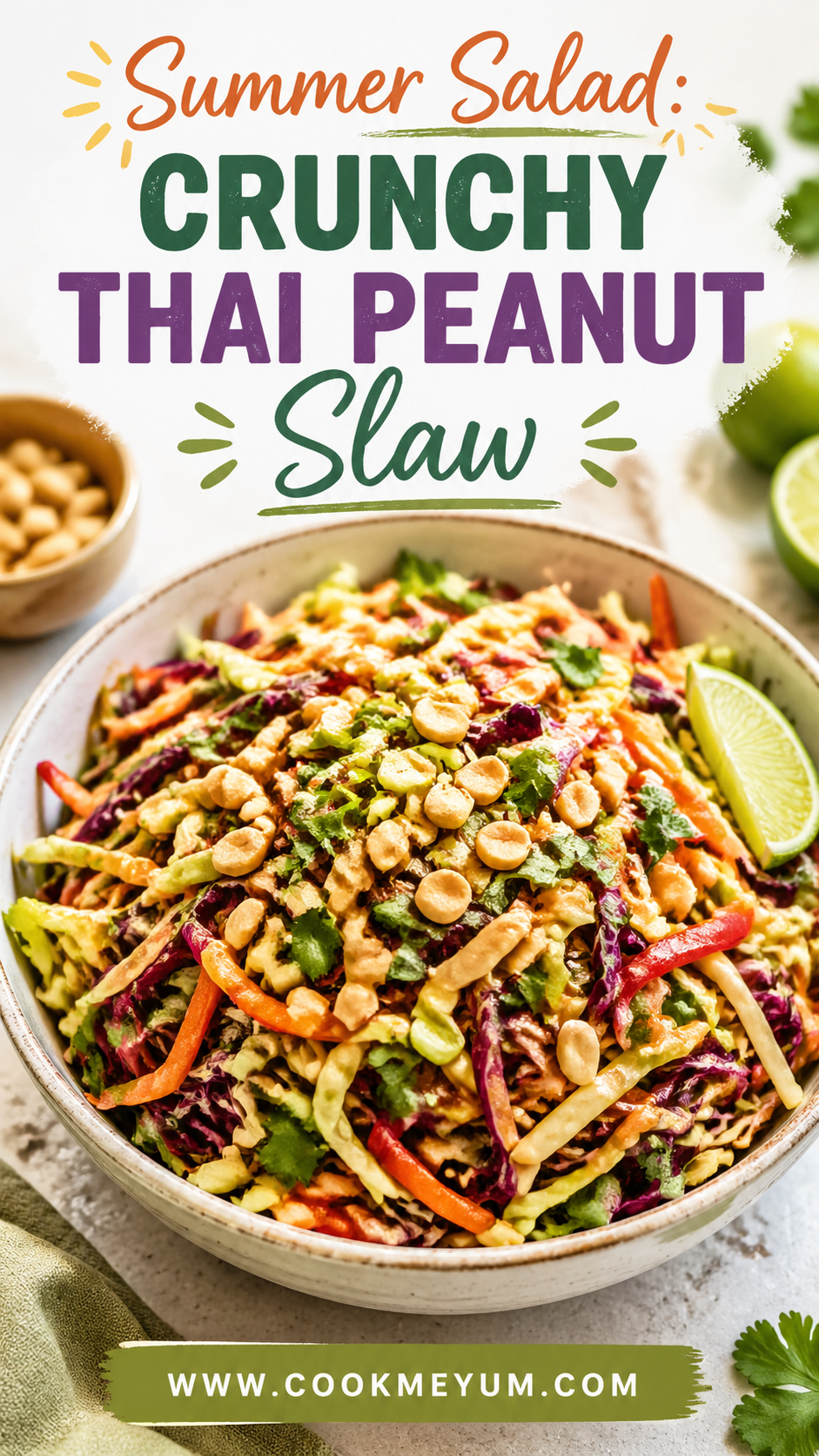 Crunchy Thai Peanut Slaw