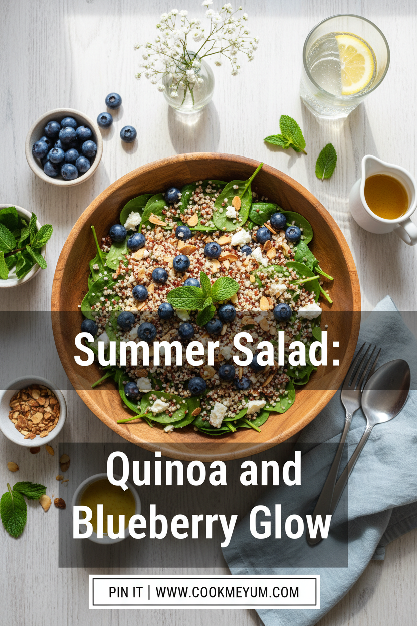 Summer Salad: Quinoa and Blueberry Glow