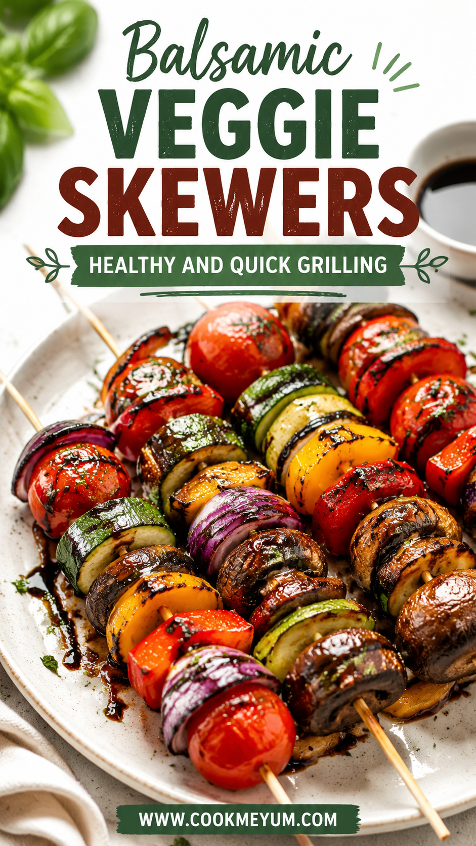 Balsamic Veggie Skewers – Healthy and Quick Grilling