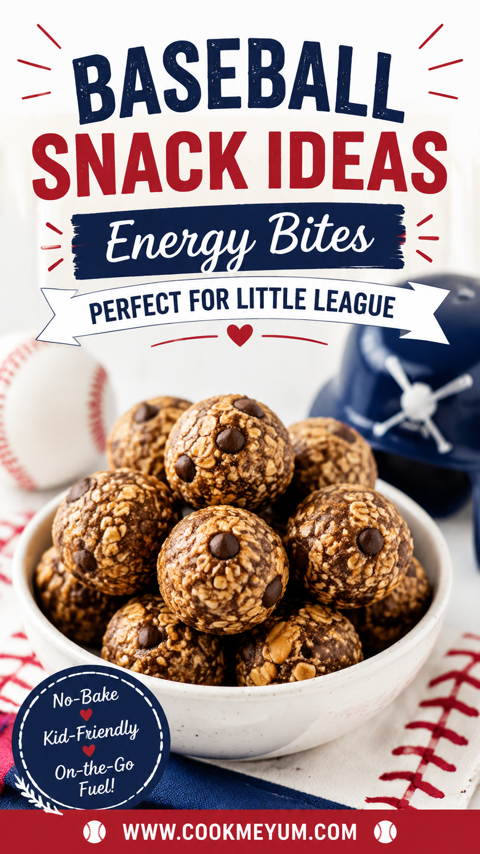 Baseball Snack Ideas: Energy Bites