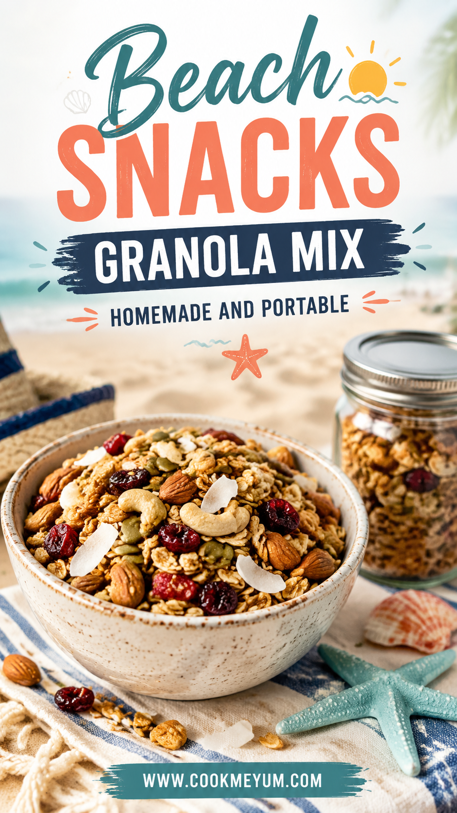 Beach Snacks Granola Mix – Homemade and Portable