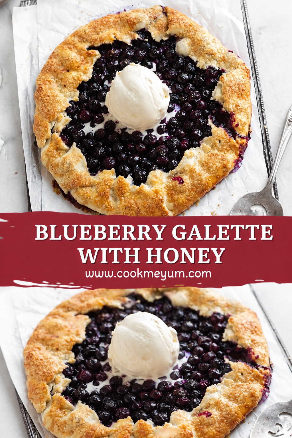 Blueberry Galette with Honey