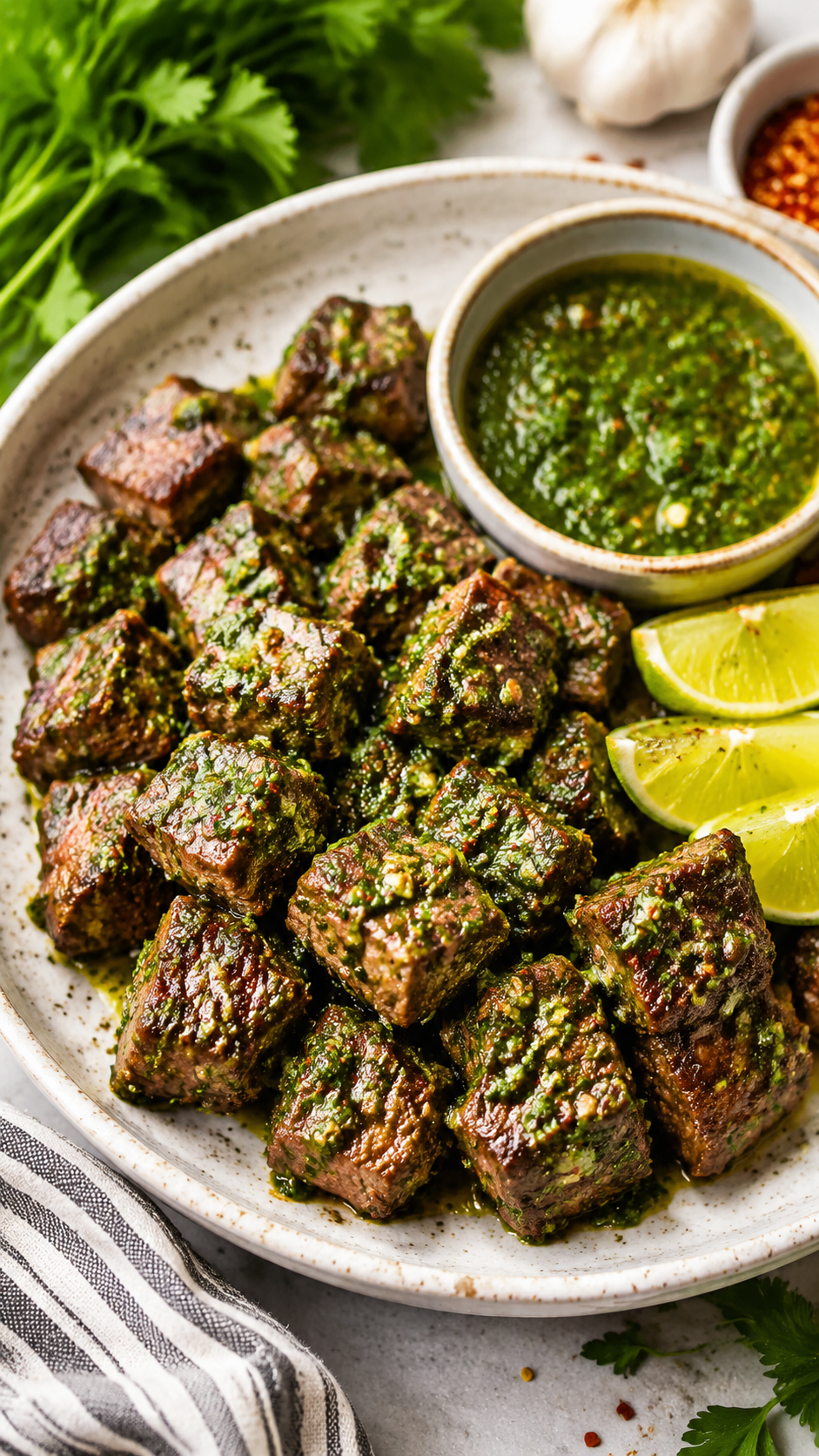 Chimichurri Steak Tips – Healthy and Flavorful