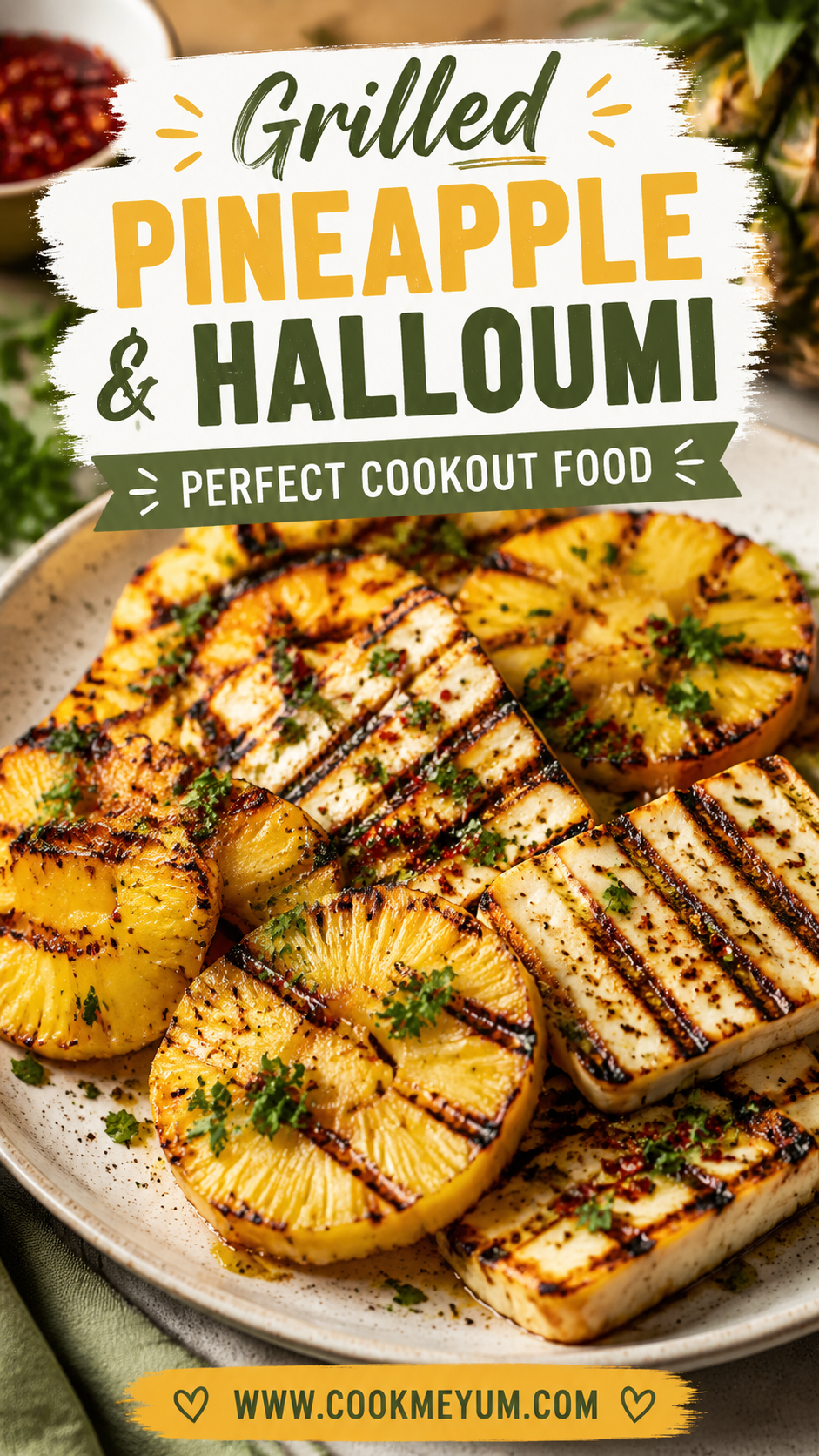 Grilled Pineapple and Halloumi – Perfect Cookout Food