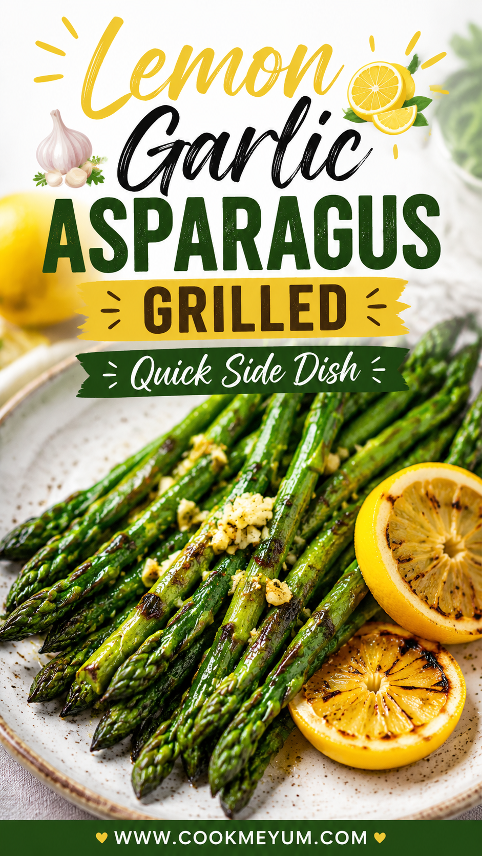 Lemon Garlic Asparagus Grilled – Quick Side Dish