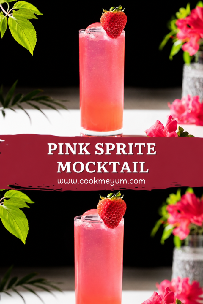 Pink Sprite Mocktail - Refreshing and Easy Summer Drink