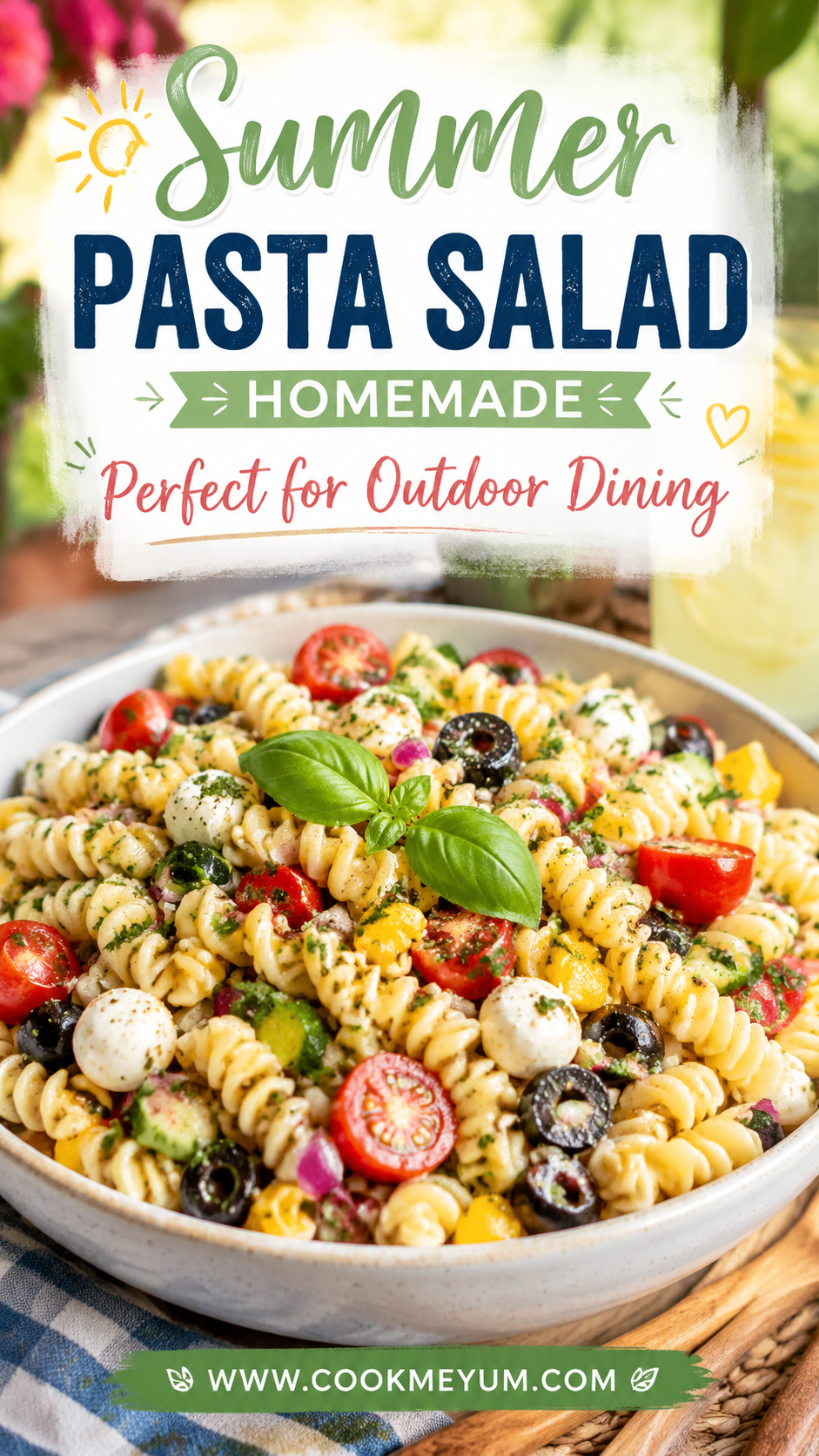 Summer Pasta Salad Homemade – Perfect for Outdoor Dining