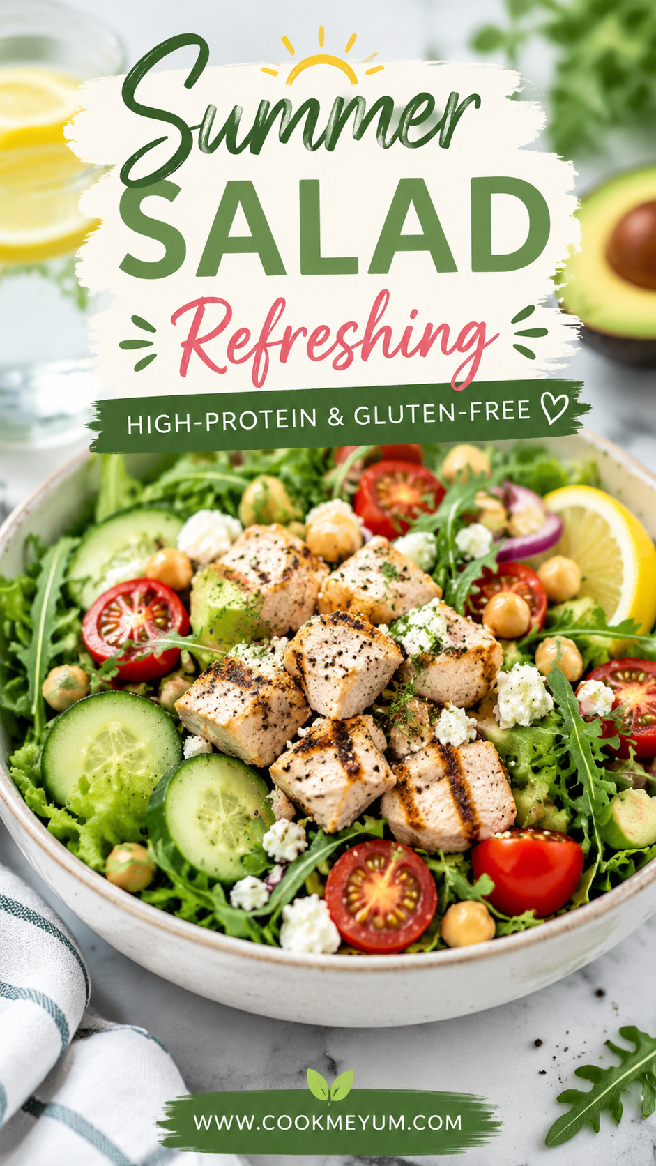 Summer Salad Refreshing – High-Protein and Gluten-Free