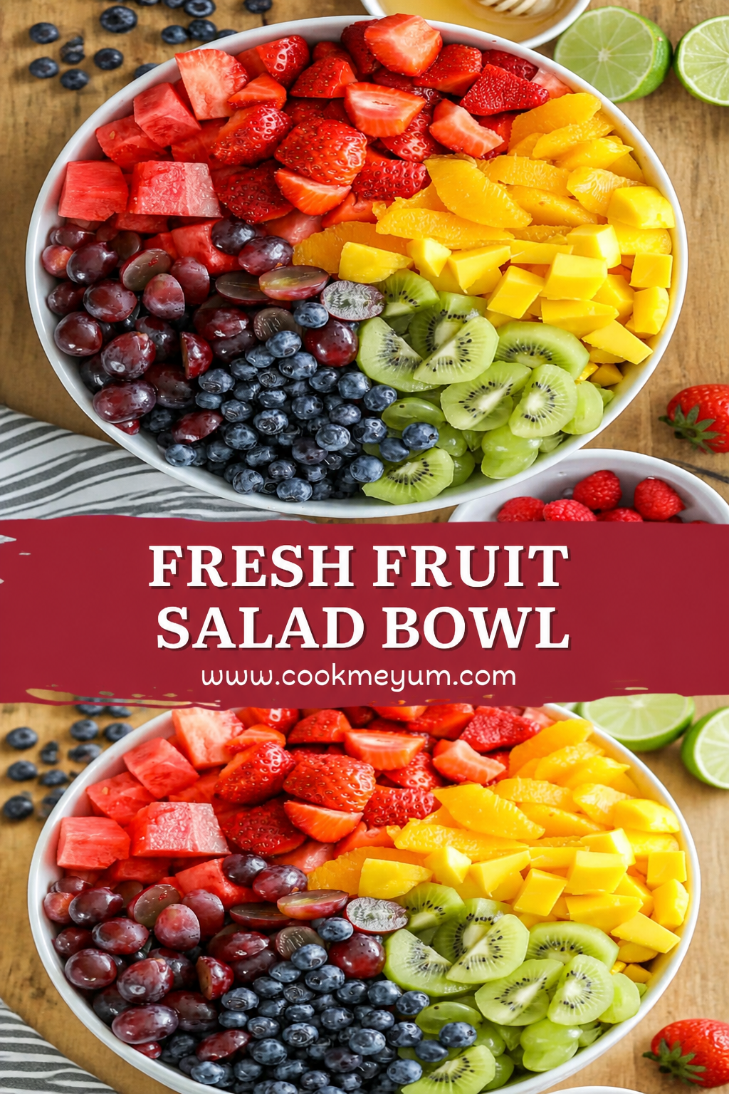 Beach Snacks Ideas: Fresh Fruit Salad Bowl – Light and Refreshing