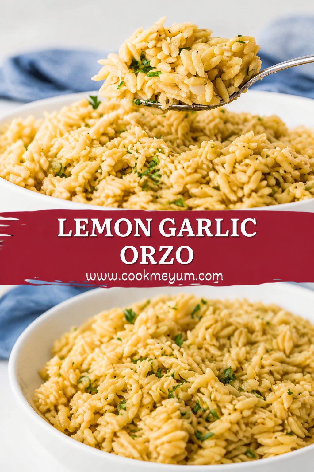 Lemon Garlic Orzo - Light and Perfect for Summer