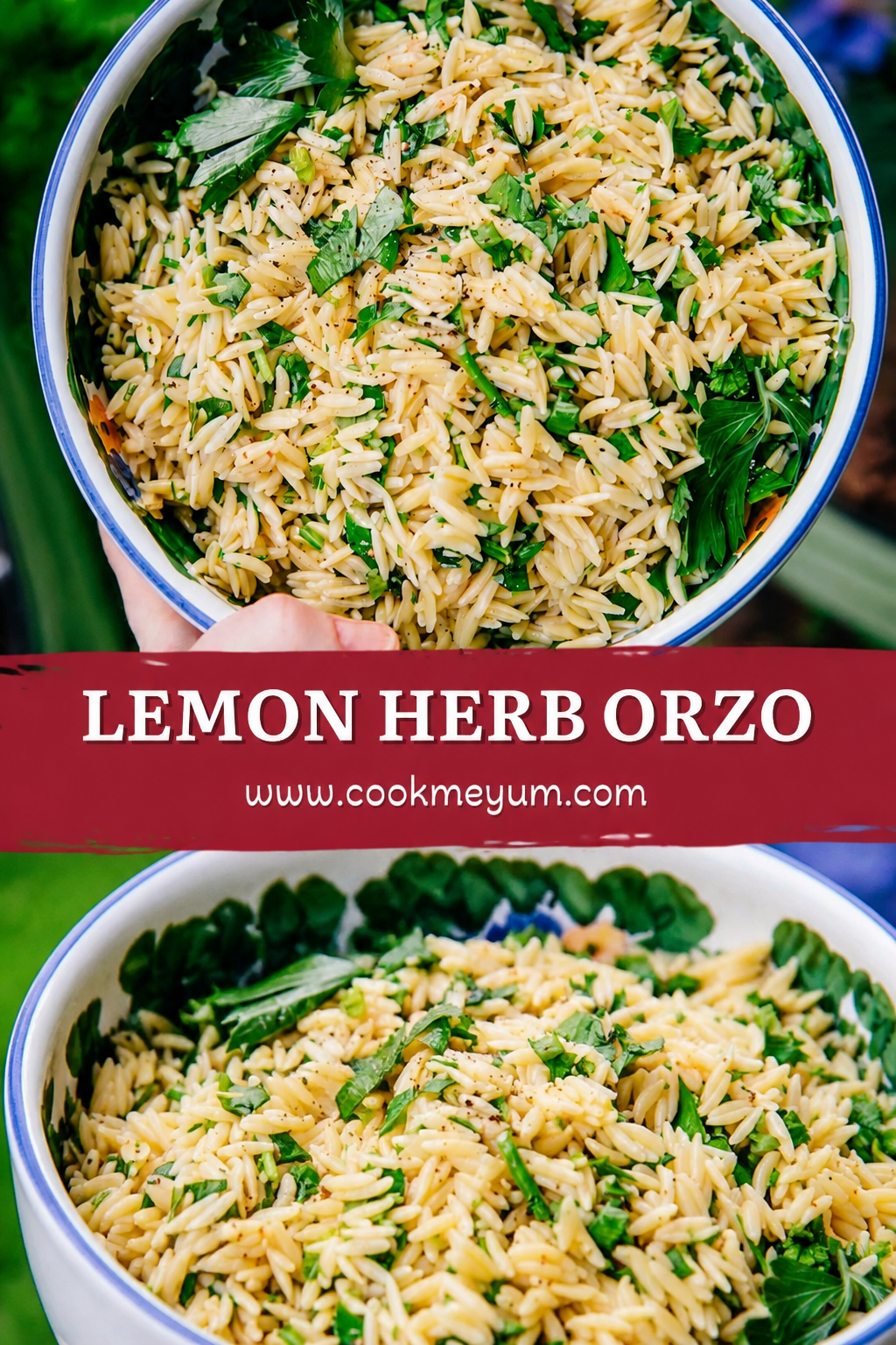 Lemon Herb Orzo Light – Healthy Spring Dinner