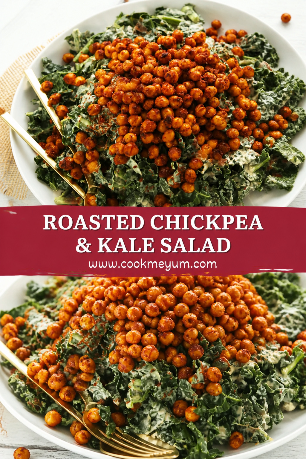Roasted Chickpea & Kale Salad – Healthy and Flavorful