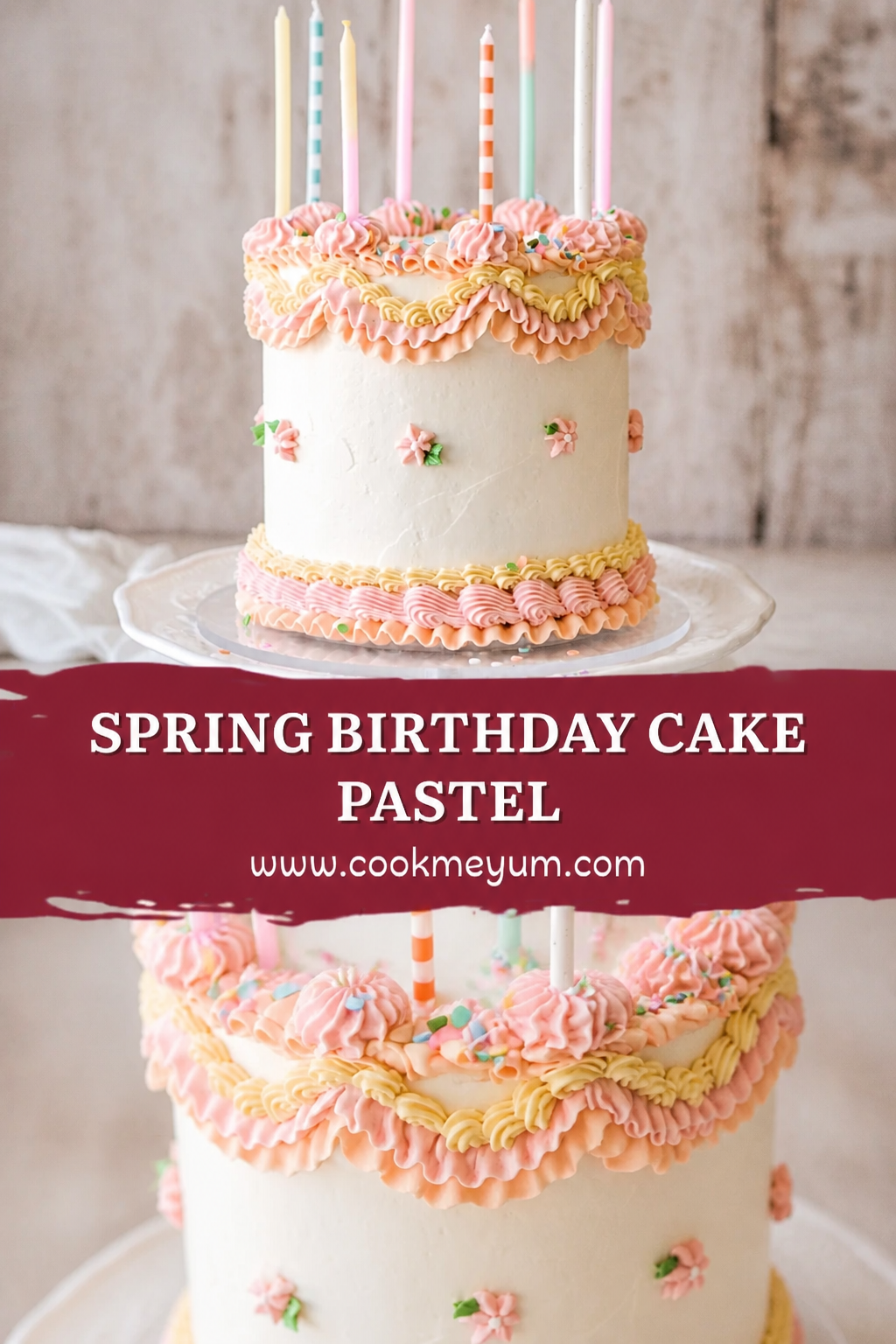 Spring Birthday Cake Pastel