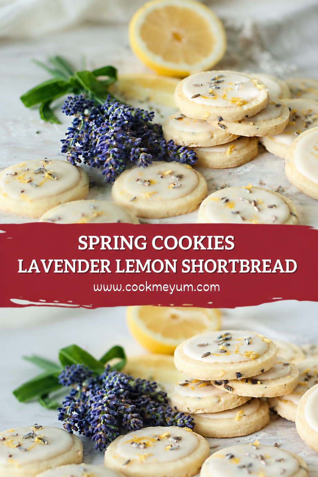 Spring Cookies Lavender Lemon Shortbread – Light and Delicate
