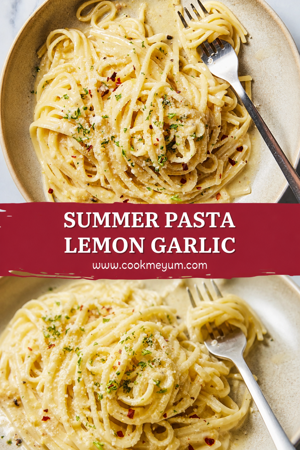 Summer Pasta Lemon Garlic