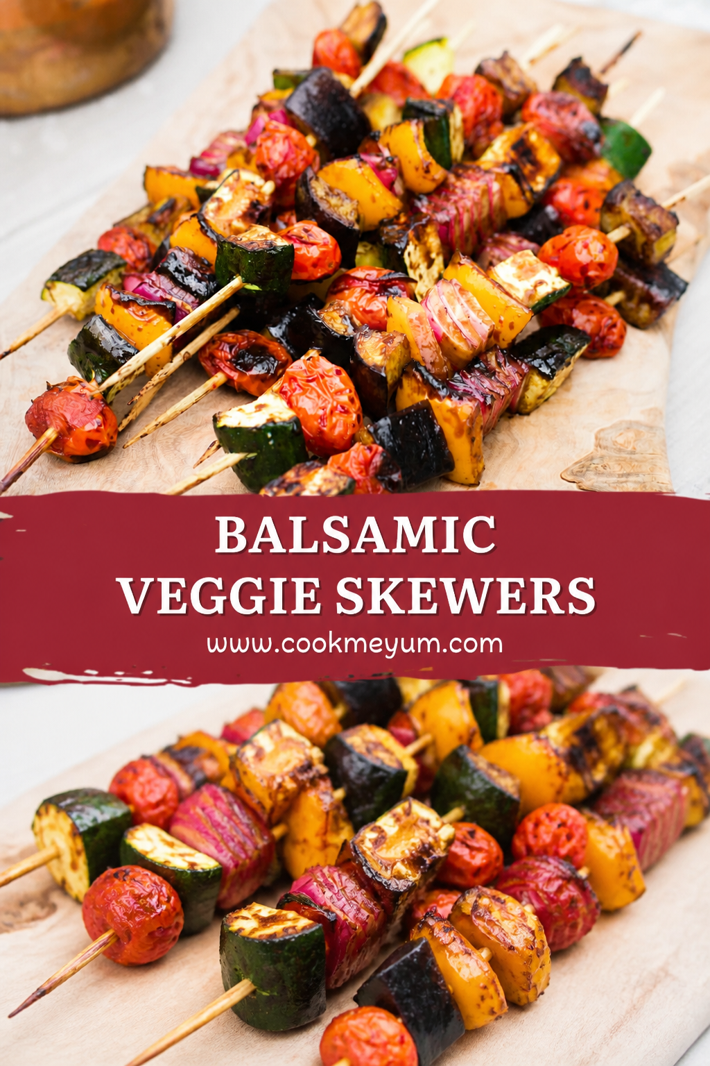 Balsamic Veggie Skewers – Healthy and Quick to Grill