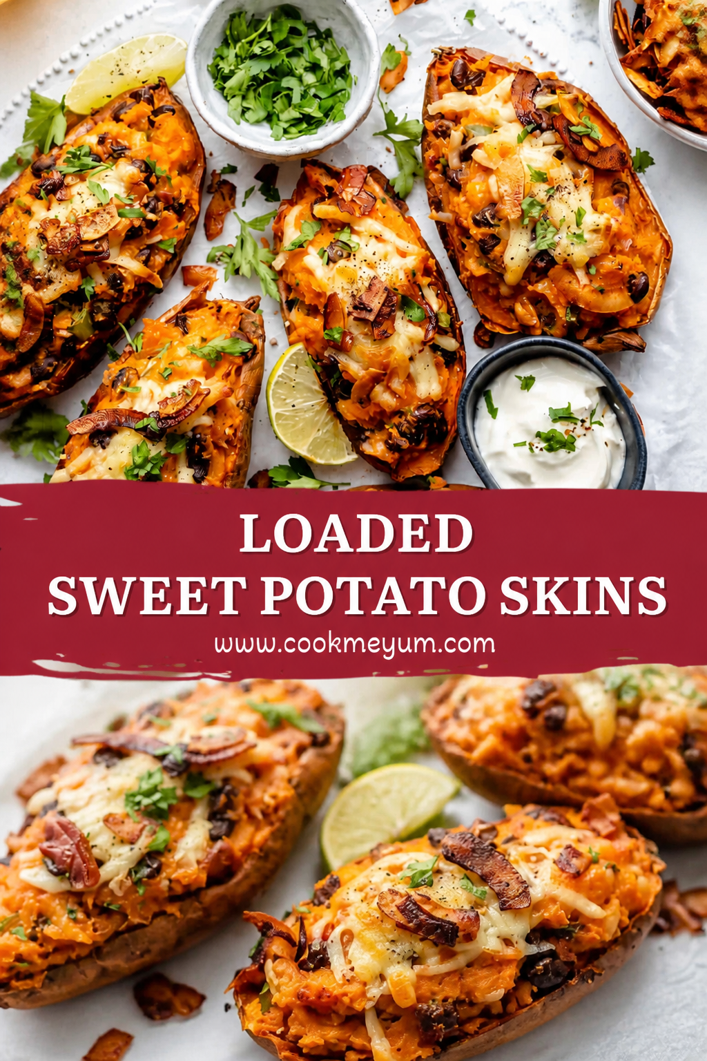 Loaded Sweet Potato Skins – Perfect Cookout Food