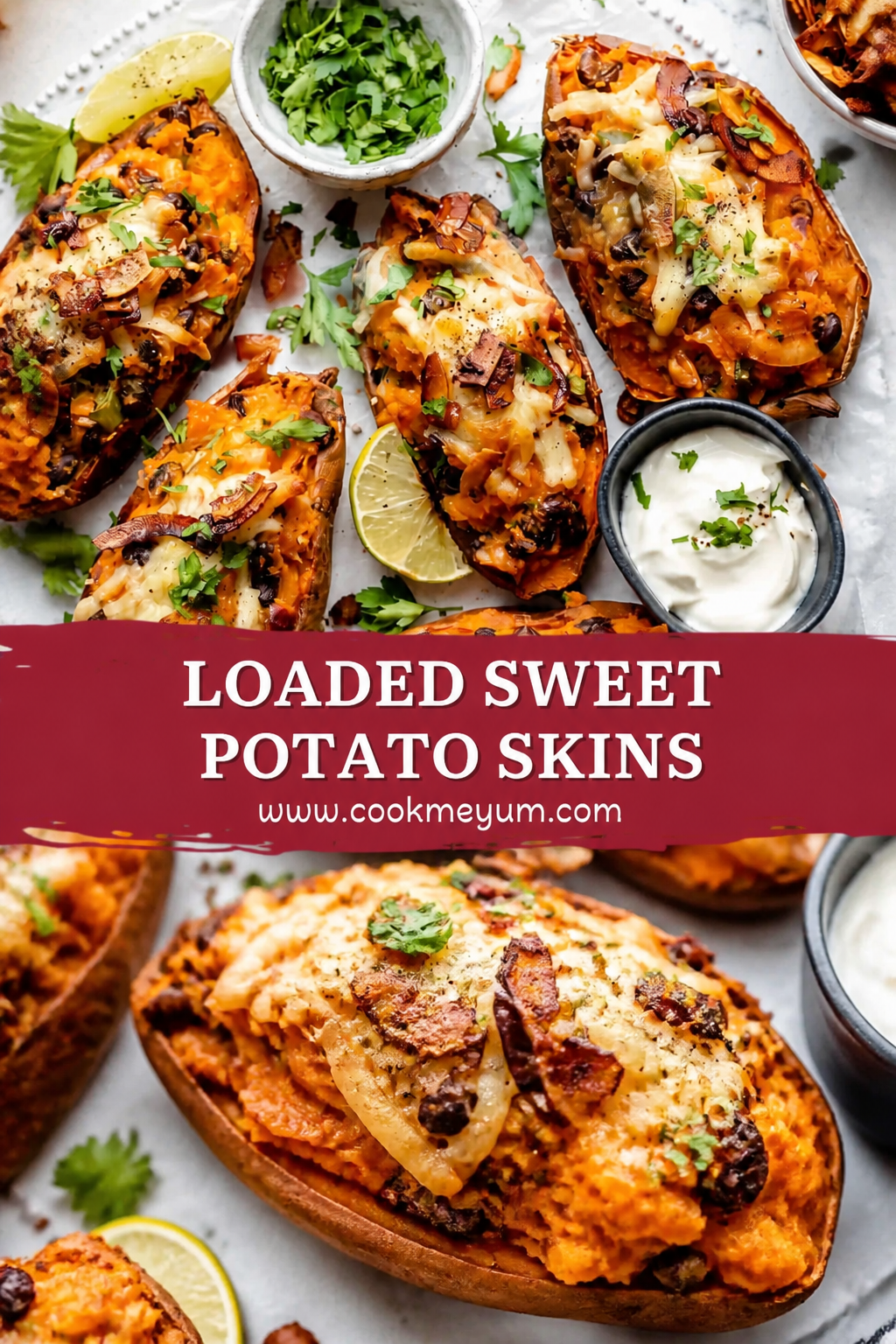 Loaded Sweet Potato Skins – Perfect Cookout Food