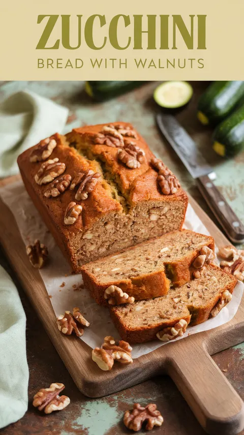Zucchini Bread with Walnuts